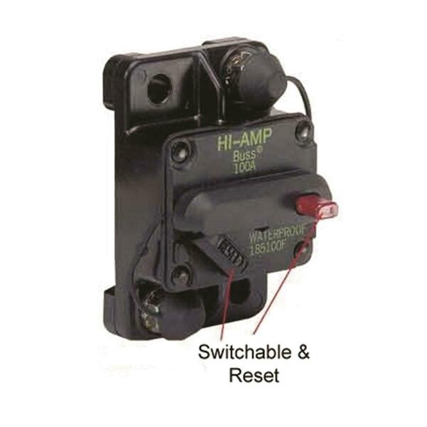 Bep Marine 185040F-01-1 Switchable Reset Circuit Breaker - 40 amp, Flush Mount 3003.5856